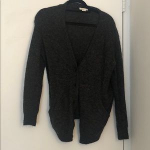 Grey Mohair Grandpa Cardigan